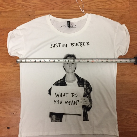 Women’s tee Justin Bieber’s SZ M what do you mean - Picture 2 of 5